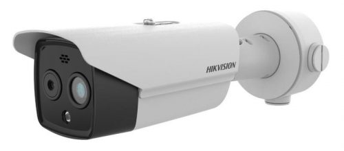 Hikvision HeatPro IP hő- (256x192) 18°x14° és láthatófény (4 MP) kamera;-20°C-150°C; villogó fény/hangriasztás